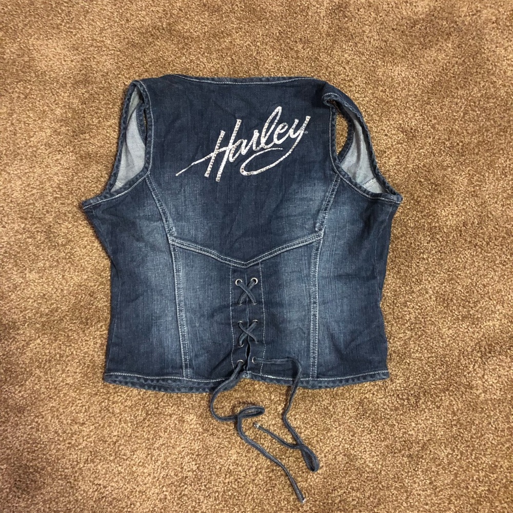 Harley Davidson vest with free tee